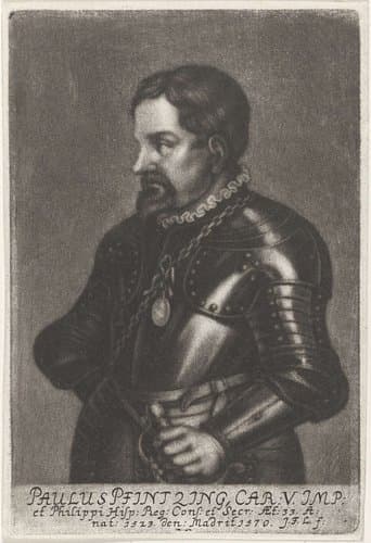 Portret van Paul Pfinzing by Johann Friedrich Leonard
