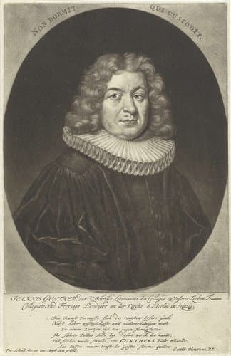 Portret van de theoloog Johann Gunther by Pieter Schenk (I)
