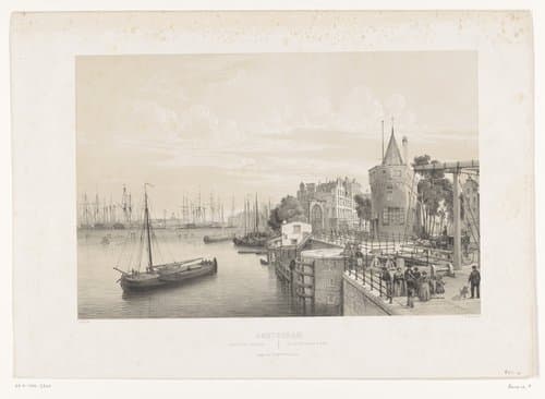 Gezigt op het Oosterdok / Vue du Port Bassin de l'Est