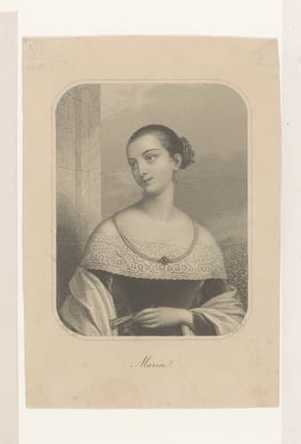 Portret van een onbekende vrouw by Carl Kotterba