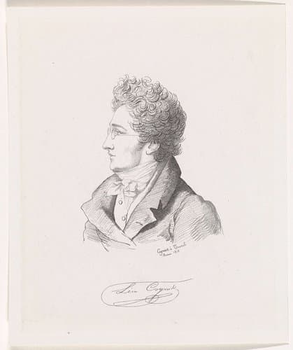 Portret van de kunstenaar Léon Cogniet by Edouard Taurel