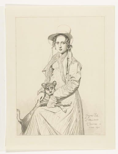 Portret van Henriette Ursula Claire Taurel by Edouard Taurel