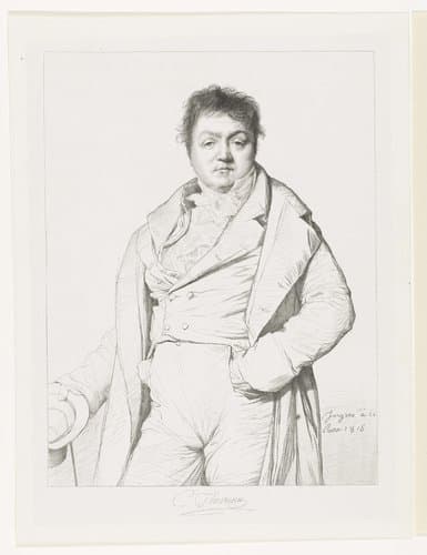 Portret van Charles Thévenin by Edouard Taurel