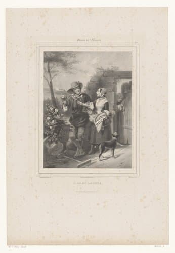 Le galant jardinier by Jean-Baptiste Adolphe Lafosse