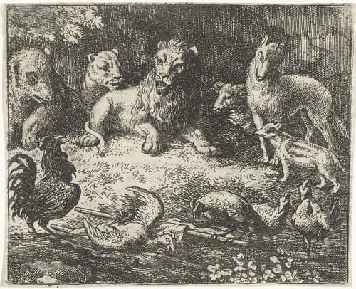 Beklag van de haan by Allaert van Everdingen