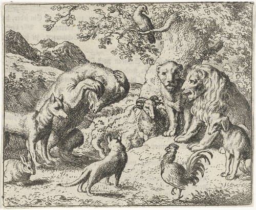 Beklag van Bruun de beer by Allaert van Everdingen
