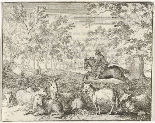 De jacht op het hert by Allaert van Everdingen