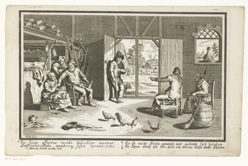 Interieur van een boerenwoning