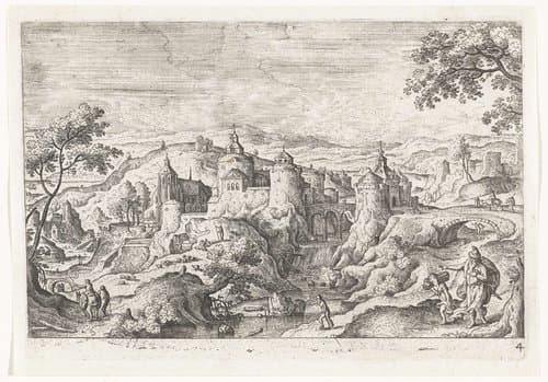 Abraham en Isaak op weg naar de offerplaats by anonymous