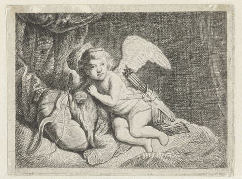 Rustende Amor by Pierre François Basan