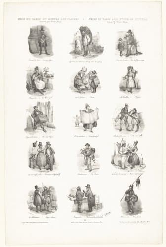 Cris de Paris et moeurs populaires / Cries of Paris and Plebeian Customs by Victor Adam