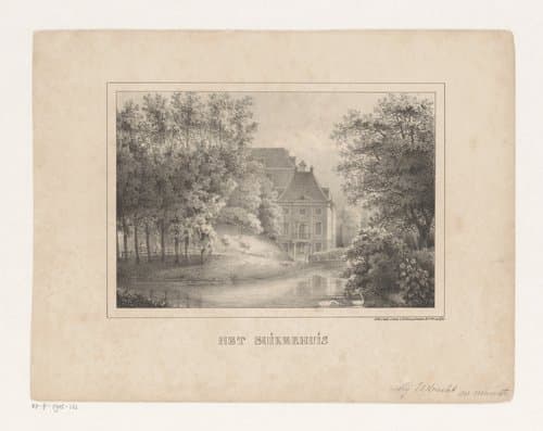 Gezicht op het suikerhuis in Utrecht