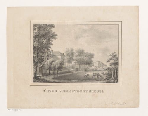 Achterzijde van de Rijks Veeartsenijschool in Utrecht