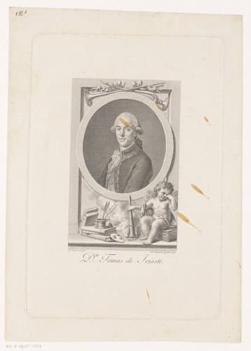Portret van dichter Tomás de Iriarte