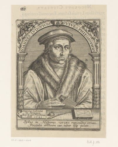 Joannes Ludovicus Vives philosophus by Robert Boissard