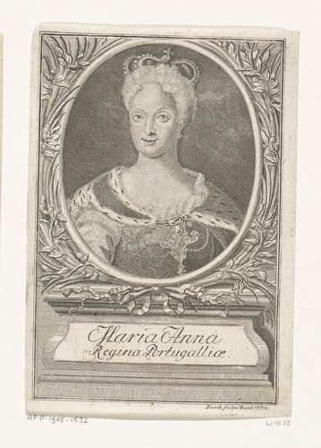 Portret van Maria Anna van Oostenrijk, koningin van Portugal
