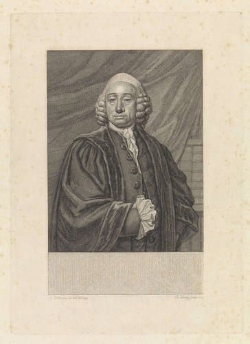 Portret van Bavius Voorda by Theodoor Koning