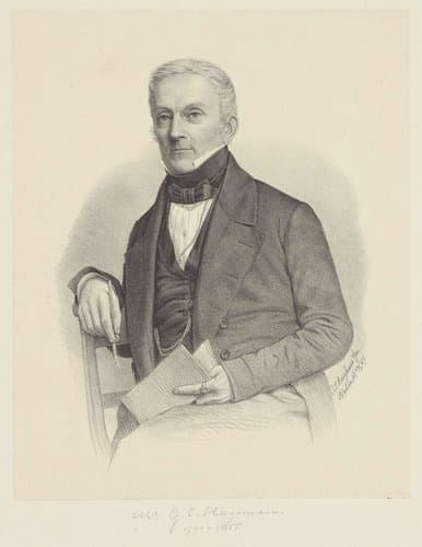 Portret van een onbekende man, mogelijk Georg Carel Hageman by Johann Peter Berghaus