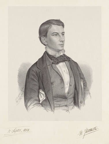 Portret van H. Jacometti by Johann Peter Berghaus