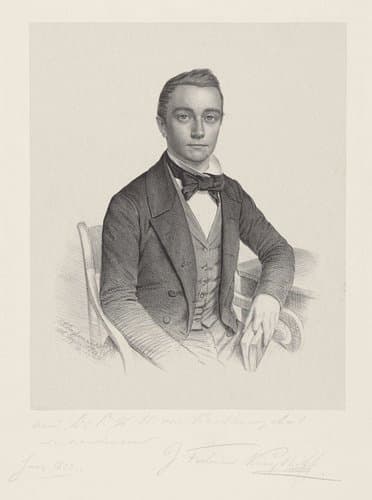 Portret van J. Tilenius Kruythoff by Johann Peter Berghaus