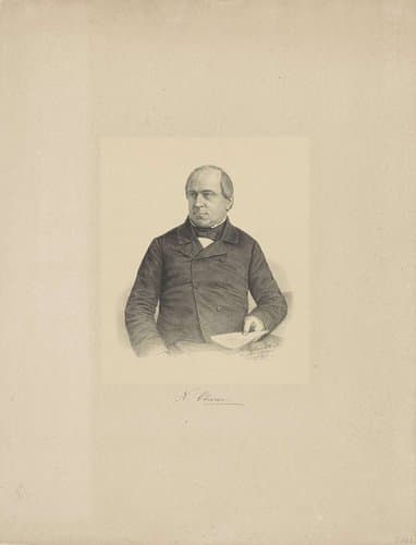 Portret van Nicolaas Olivier by Johann Peter Berghaus