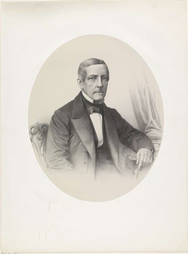 Portret van Guillaume Groen van Prinsterer by Wilhelmus Cornelis Chimaer van Oudendorp