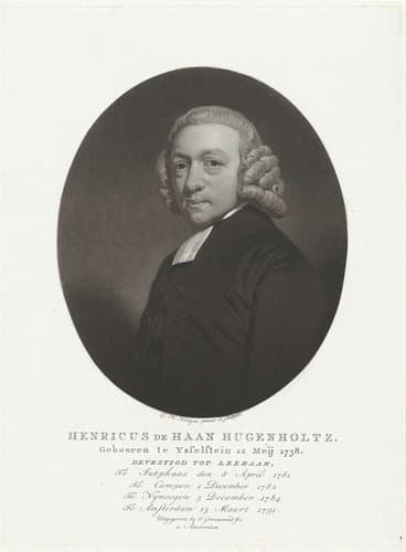 Portret van de predikant Henricus de Haan Hugenholtz by Charles Howard Hodges
