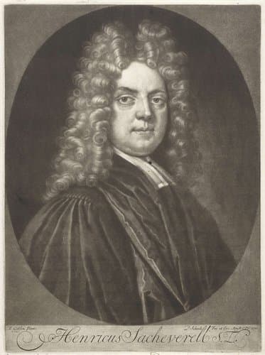 Portret van de theoloog Henricus Sacheverell by Pieter Schenk (I)