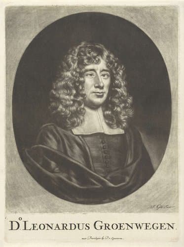 Portret van Leonardus Groenewegen by Jacob Gole