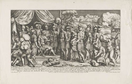Edelmoedigheid van Scipio by Pietro Sante Bartoli