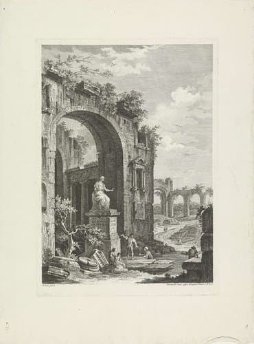 Landschap met ruïnes by Fabio Berardi