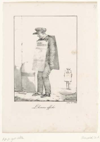 L'homme affiche