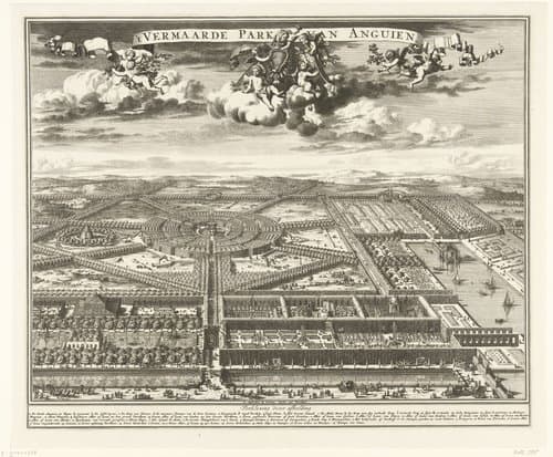 't Vermaarde Park van Anguien by Romeyn de Hooghe