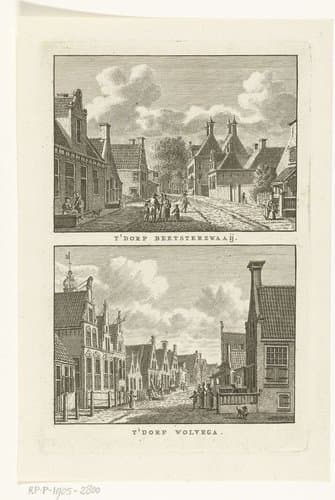 T' dorp Wolvega by Carel Frederik Bendorp (I)