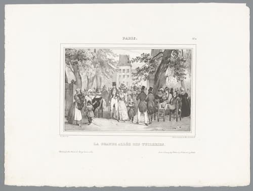 Grande Allée van de Tuilerieën by Victor Adam