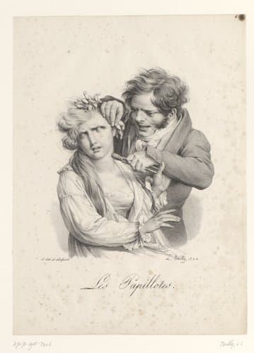 Gezichten met een grimas by Louis-Léopold Boilly