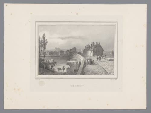 Zicht op Vernon by Isodore-Laurent Deroy