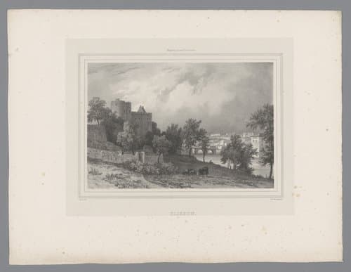 Gezichten in Nantes en omgeving by Isodore-Laurent Deroy