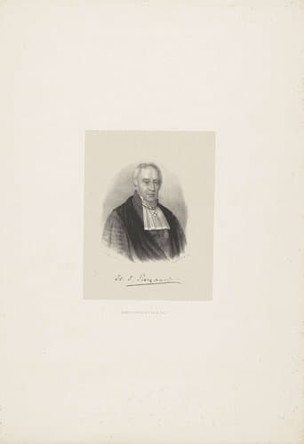 Portret van H.J. Royaards by Johann Peter Berghaus