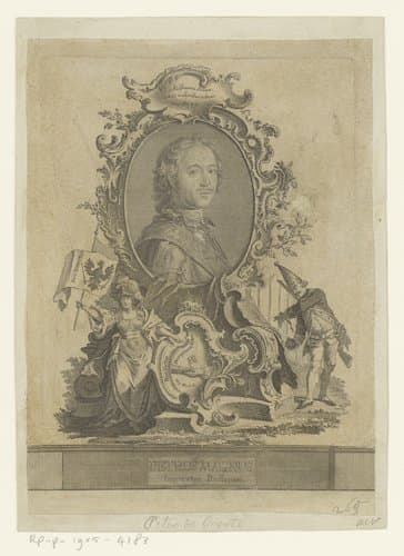 Portret van Peter I de Grote, tsaar van Rusland by anonymous