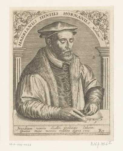 Serie portretten van vijftiende- en zestiende-eeuwse geleerden by Robert Boissard
