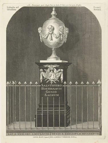 Monument voor Herman Boerhaave by Abraham Delfos