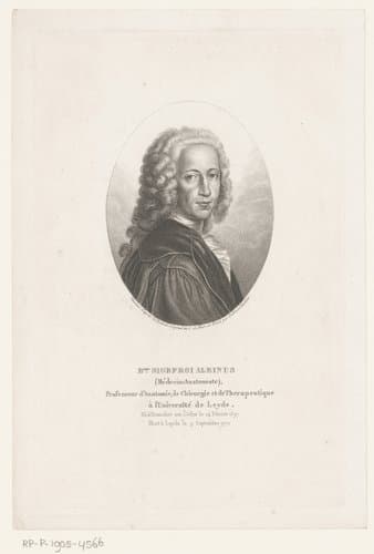 Portret van Bernard Siegfried Albinus by Ambroise Tardieu