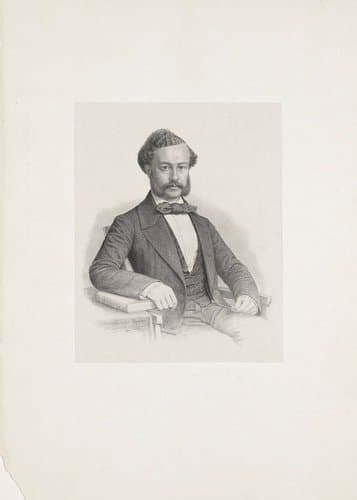 Portret van E. A. G. van den Bogaert by Johann Peter Berghaus