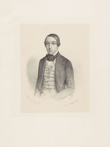 Portret van Cornelius Ekama by Johann Peter Berghaus