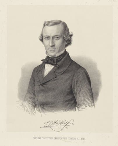Portret van Hidde Justusz. Halbertsma by Johann Peter Berghaus
