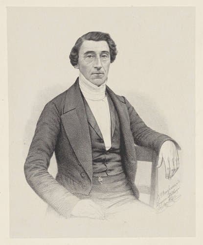Portret van Coenraad Kerbert by Johann Peter Berghaus