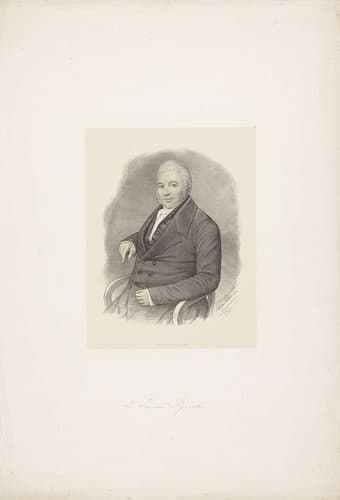 Portret van A. Lemson Pynaecker by Johann Peter Berghaus