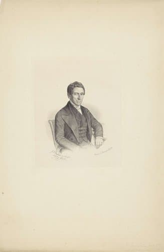 Portret van F. Soumain by Johann Peter Berghaus