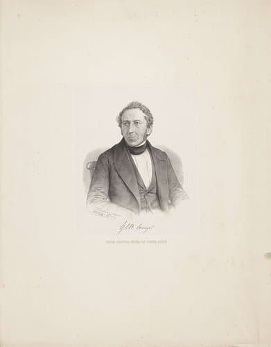 Portret van Gerard Conrad Bernard Suringar by Johann Peter Berghaus